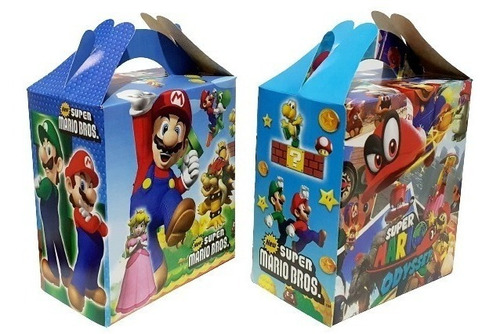 Mario Bross 70 Cajas Dulceras Artículos De Fiestas 