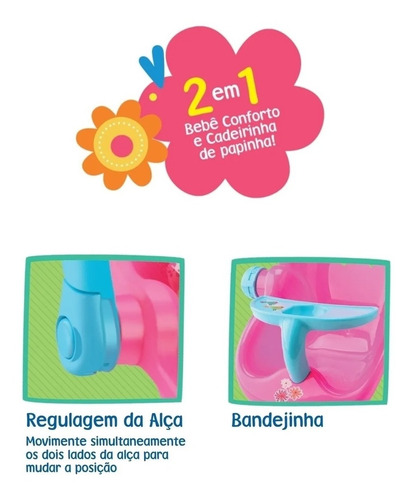 Imagem 2 de 2 de Bebê Conforto Baby Alive 8142 - Divertoys