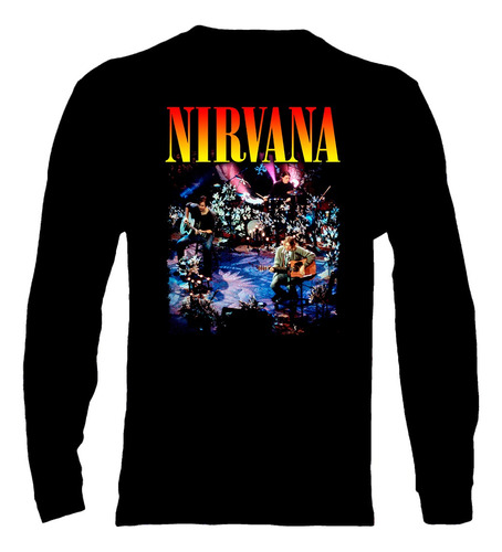 Polera Manga Larga Nirvana - Ver 01 - Live