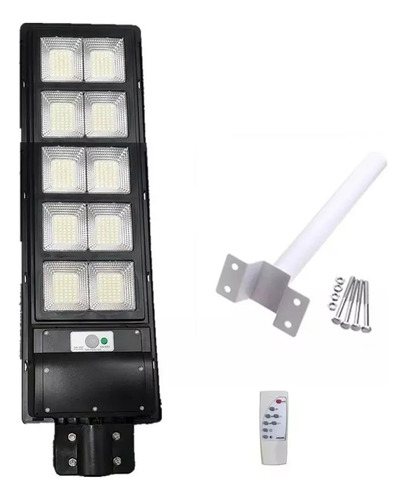 Foco Led Solar 500w Luminaria Panel Sensor  + Soporte