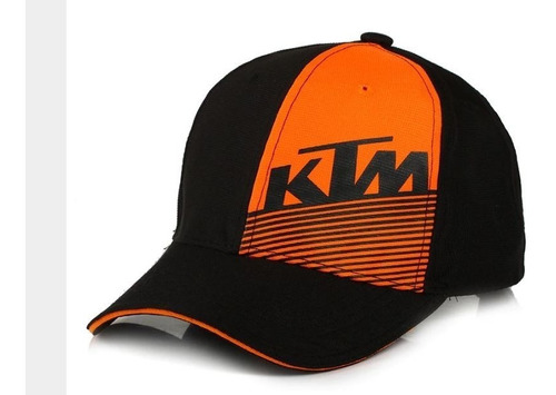 Gorra Moto Ktm Racing - Negro Naranja2 - Nueva 