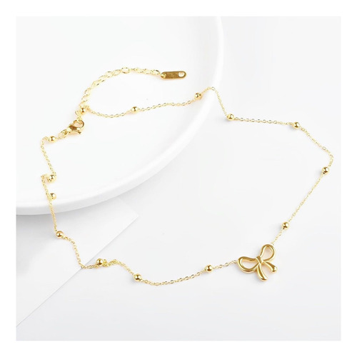 Bike8 Collar Con Lazo Para Mujer (oro)