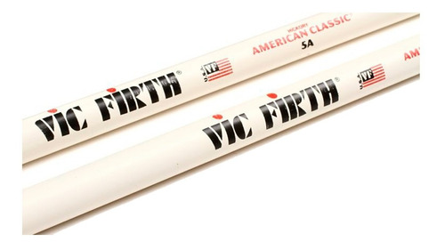 Palillos Vic Firth American Classic Punta Madera 5aw Blanco