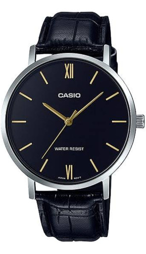 Reloj Casio Caballero(mtp-vt01l-1budf)correa Cuero/analógico
