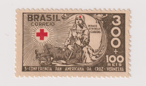 C-89 - Selo Comemorativo Novo - Cruz Vermelha  - 1935