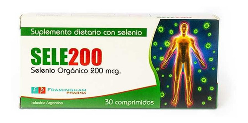 Sele200 Orgánico Antioxidante Por 30 Comprimidos Selebound