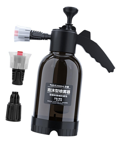 Pulverizador De Espuma A Presión Manual Para Coche, Negro