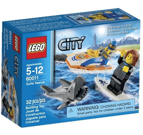 Juego De Construccion De Juguete Lego City 60011 Surfer Resc