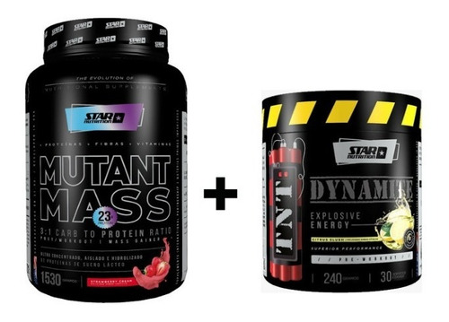 Mutant Mass Star Nutrition 1,5 K + Tnt Dynamite Explo Energy