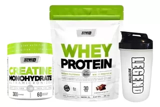 Star Nutrition Whey Protein Chocolate 908g Creatina 100% Pura 300g Vaso Legend 600ml