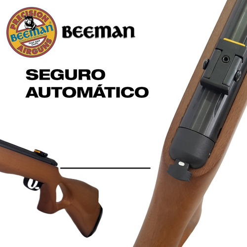 Imagen 3 de 10 de Rifle Aire Comprimido Beeman 1210 5,5 Mm