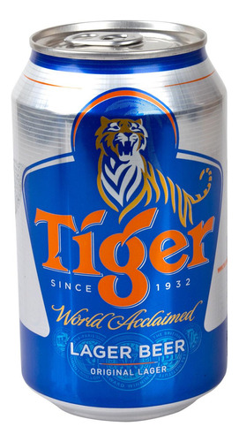 Cerveza Importada, Tiger, 330 Ml