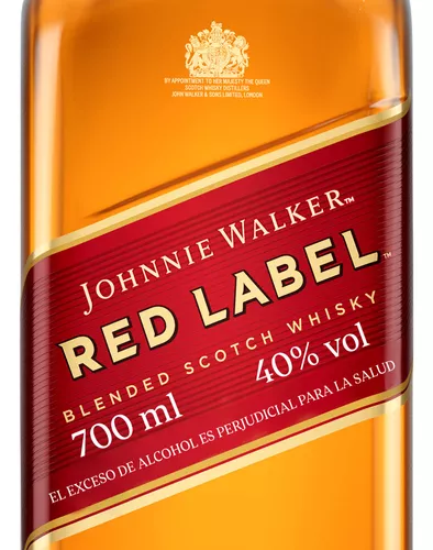 Johnnie Walker, Red label whisky escocés blended, 1 l : :  Alimentación y bebidas