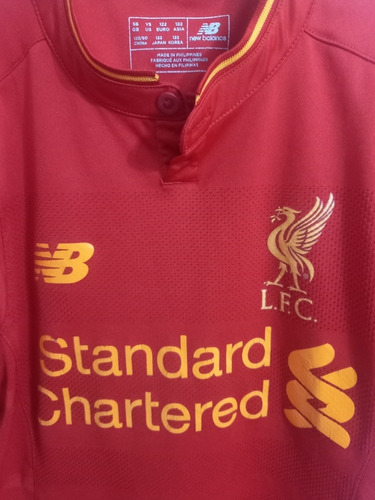 Camiseta Liverpool Fc - New Balance - Niño Talle 14 (Usado)