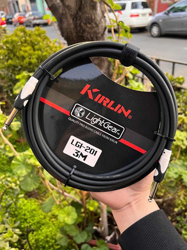 Cable De Guitarra Y Bajo 3 Metros Kirlin Serie Premium Negro