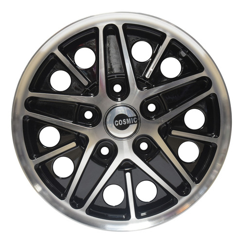 Rin Cosmic 15 X 5.5 Ancho 5/130 Para Vocho Combi 1 Pieza Color Negro