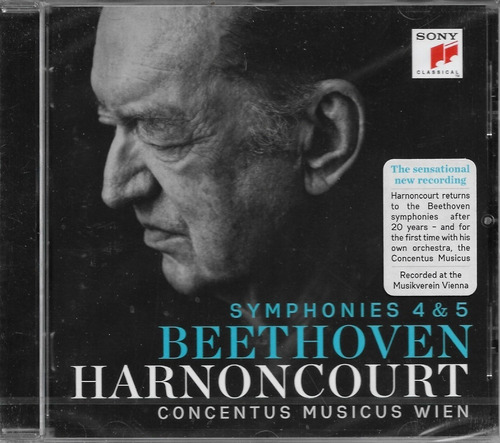 Cd Beethoven Sinfonias 4 E 5 Harnoncourt 