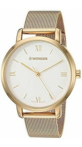 Wenger 011731105 Reloj De Pulsera Para Mujer Esfera Blanca D