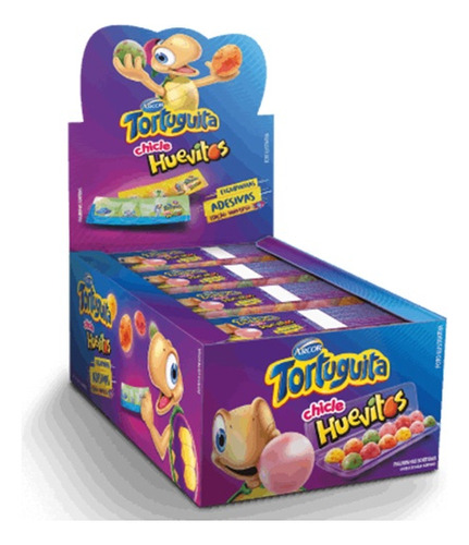 Chiclete Arcor Huevitos Frutas Sortidas Com Açúcar Sem Glúten 300 G 12 U