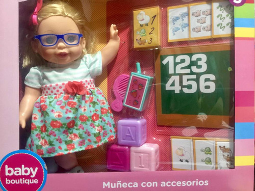Baby Boutique Muñeca Con Accesorios Colegio