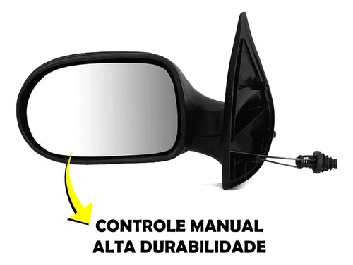 Retrovisor Externo Palio 4p 2004 A 2007 Manual Lado Esquerdo
