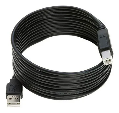 Paquete De 5 X 15 Pies Usb 2.0 Tipo A A Tipo B Cable De Impr