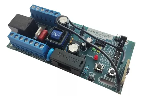 Central MKN Placa Comando Porta Automático LGT MIXX Rampa Suave