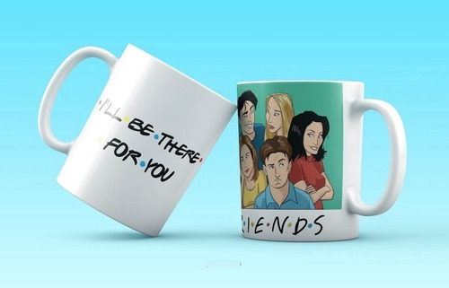 Taza Friends Diseño Mug Caricatura. Cerámica Importada.