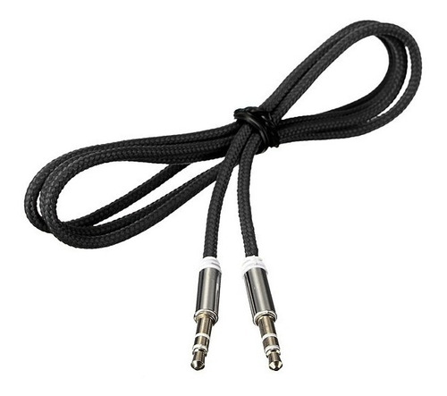 Cable Auxiliar Audio 3.5mm Cubierto Nylon Macho A Macho 3pza