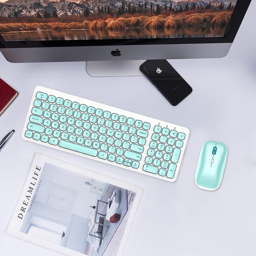 Mouse Cimetech, Con Teclado/inalambrico/receptor Usb/cele...