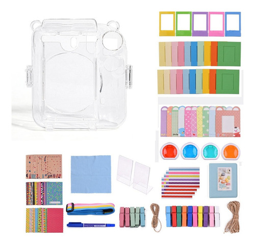 Para Câmera Instax Mini12 Acessórios Álbum 17 Em 1 Kit
