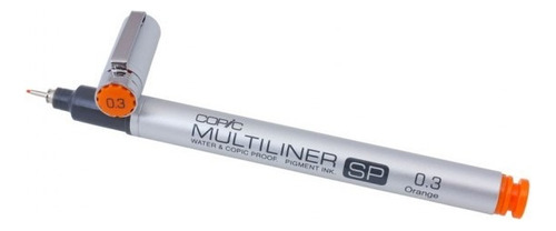 Estilografo Copic 0.3 Naranja Sp Multiliner + 5 Recargas