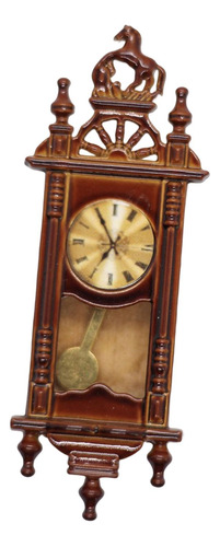 Reloj De Pared Para Casa De Muñecas, Modelo Marrón