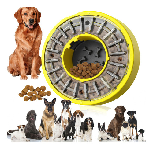 C And E Limited Puzzle Slow Feeder Dog Bowl; Juguetes De Rom