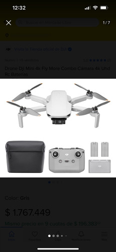 Dji Mini 4k Fly More Combo (gl) Color Gris Gris (Usado)