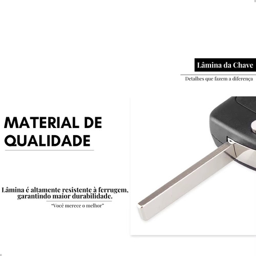 Capa Chave Canivete Gm Onix Spin S10 2013 2014 2015 2016 17