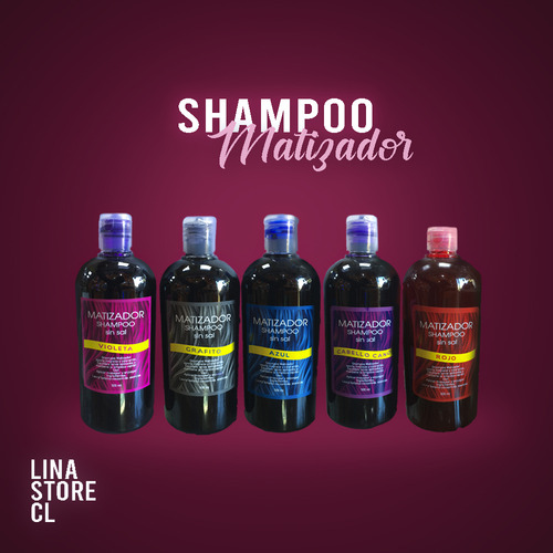 Shampoo Matizador Cabello 500ml Violeta Grafito Azul Cano