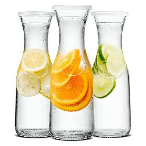 Glass Carafe Pitchers, Beverage Dispensers, Clear Jugs ...