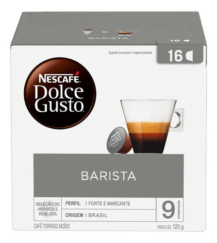 Café Em Cápsula Nescafé Dolce Gusto Espresso Barista 16 Und