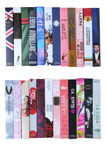Lote 100 Perfumes Bolsillo Económico Mayoreo Surtido