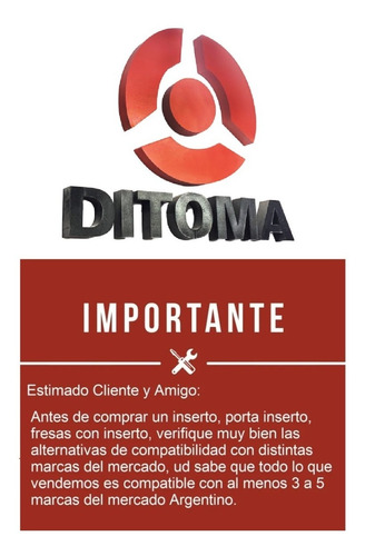 50 Inserto Apkt 1003 Fresa, Torno Index