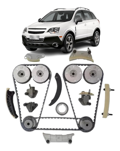 Kit Corrente Comando Completo Com Polias Captiva 3.6 V6 24v