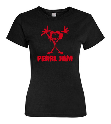 Polera Mujer - Pearl Jam - Diseño 2 - 100% Algodón 