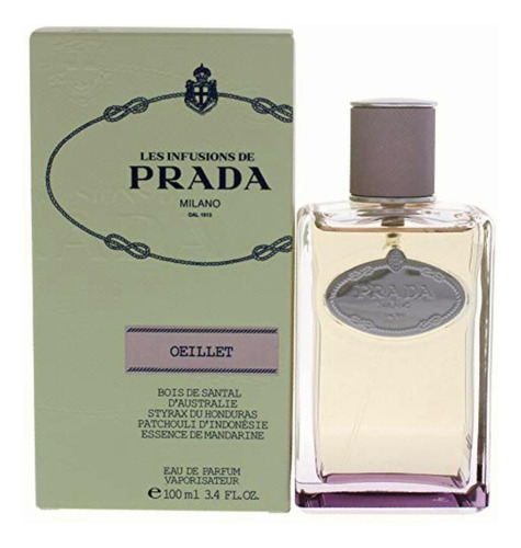 Prada Les Infusions Oiellet Eau De Parfum, 3.4 Ounce