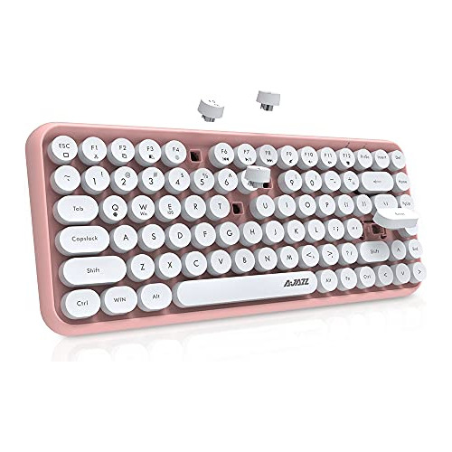 Nacodex 84-key Pink Wireless Bluetooth Keyboard Con Lb9si