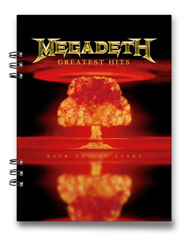 Cuaderno Megadeth 15x20 Cms 100 Hojas