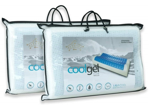 Kit De Dos Almohadas Viscoelásticas En Gel - Memory Foam