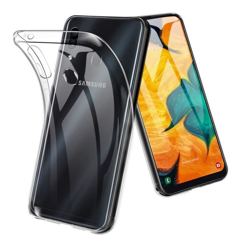 Samsung Galaxy A20s Carcasa Transparentes Gel Tpu