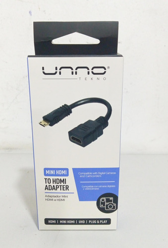 Adaptador Mini Hdmi Macho A Hdmi Hembra Unno Tekno 202956