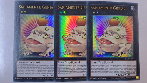 Sapiamente Genial Set 3 Pz Ultra Rare Yugioh Magnificent 